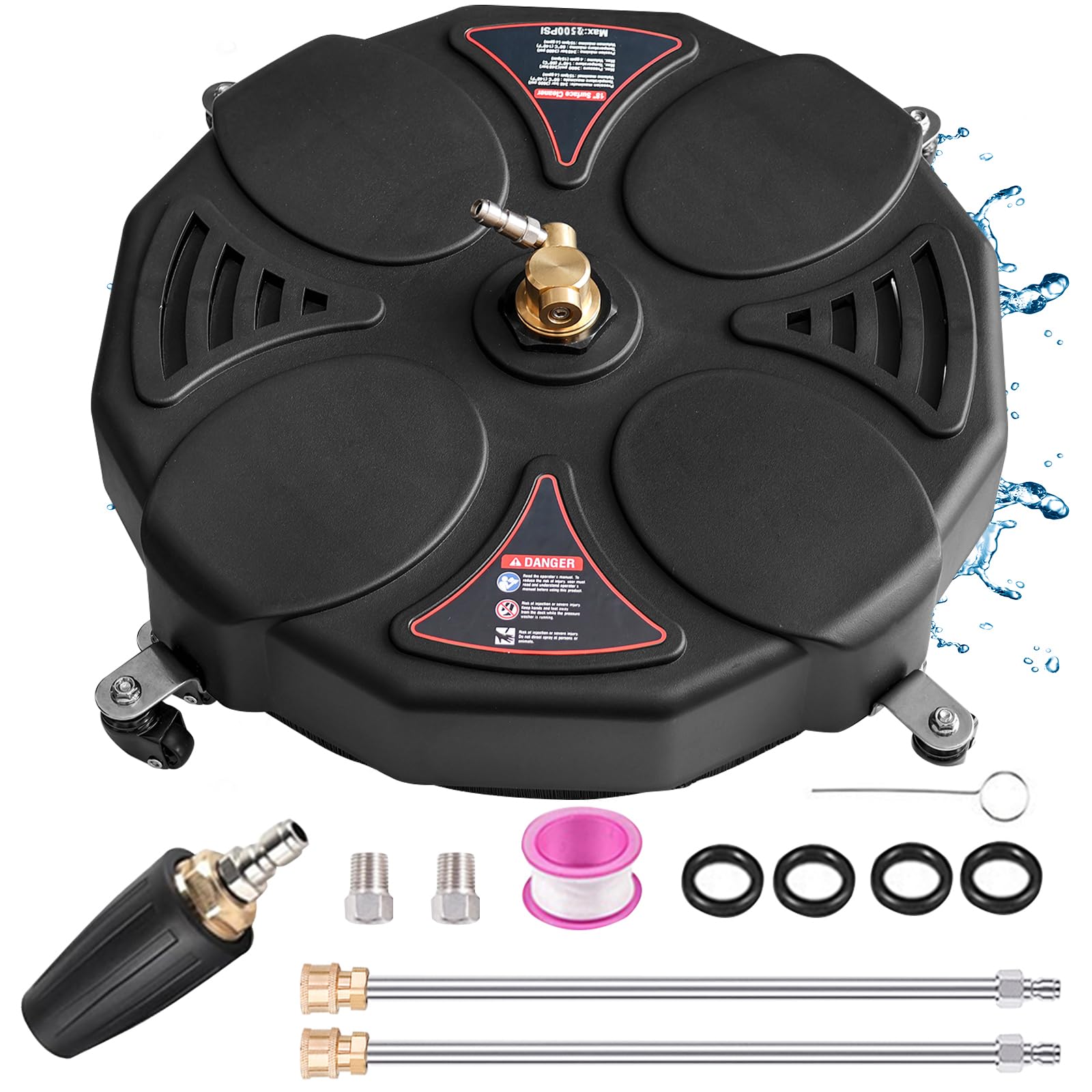 13" Pressure Washer Surface Cleaner with Turbo  
13" Pressure Washer with Turbo and 2 Power Washer Extension Wands  
13"